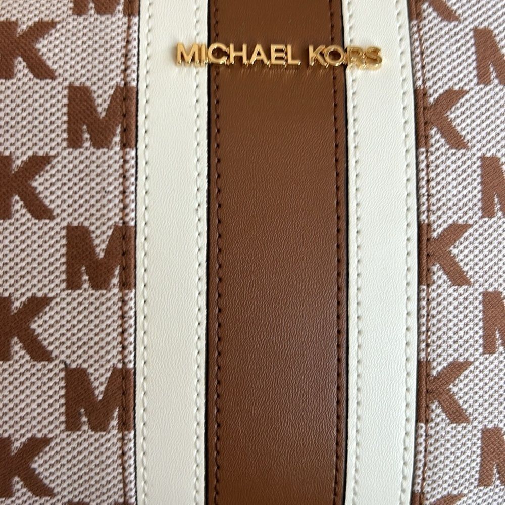 Michael Kors Brown Signature Logo shoulder bag NWT - Picture 7 of 13
